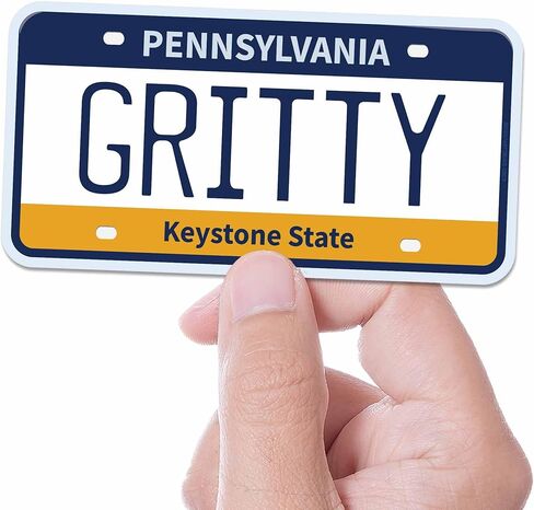 Pennsylvania License Plate Bumper Stickers, Choose from 30+ PA Cities & Phrases - Funny Philly Decals for Hydroflask Water Bottle (Go Birds) in Saudi Arabia