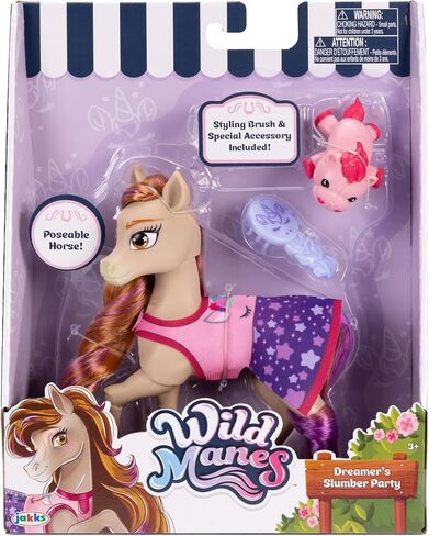 Wild Manes Horse Toys Bridget’s Ballet Horse Doll & Dreamer’s Slumber Party Horse Doll 2-Figure Pack in Saudi Arabia