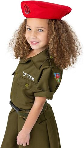 Dress Up America Israeli Soldier Costume for Girls - Army Uniform for Kids - Girls Army Dress Costume in Saudi Arabia