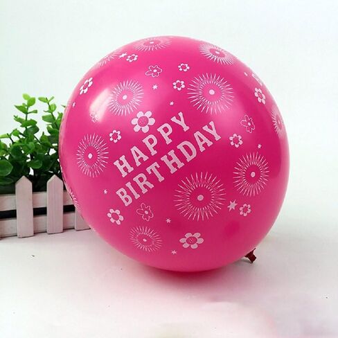 PeStary 100 قطعة 12 بوصة بالونات اللاتكس عيد ميلاد سعيد مطبوعة قوس قزح كاندي حفلة عيد ميلاد بالون Globos 10 ألوان in Kuwait