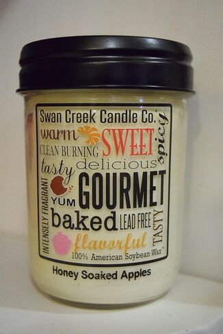 Swan Creek Candle Co. 12 ounce Kitchen Pantry Jar (Honey Soaked Apples) in Saudi Arabia
