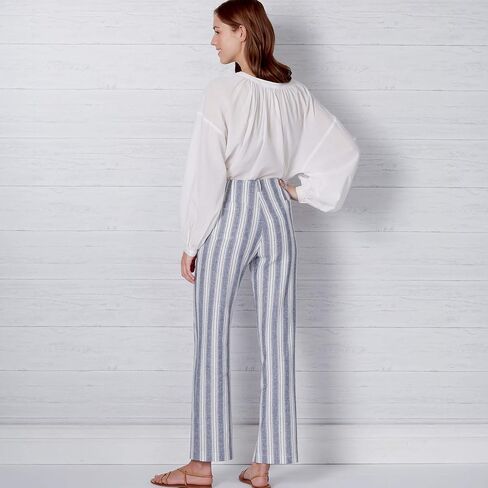 New Look Sewing Pattern N6660 Misses' High Waisted Flared Pants in Two Lengths, A (8-10-12-14-16-18-20), Various in Saudi Arabia