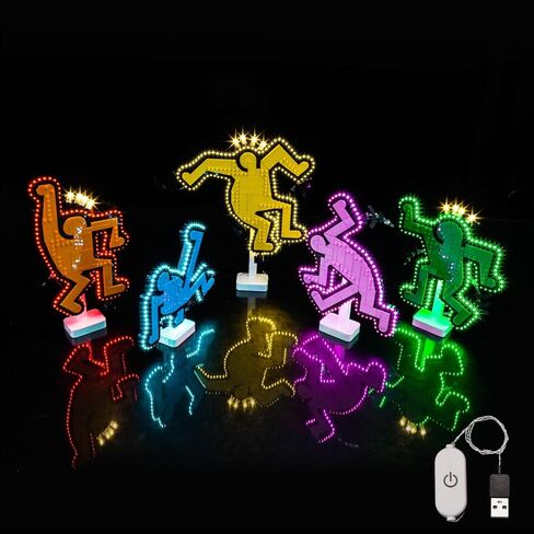 BrickBling LED Lights Compatible with Lego Keith Haring – Dancing Figures, Creative Light Kit Compatible with Lego 31216 (Lights Only, No Model) in Saudi Arabia