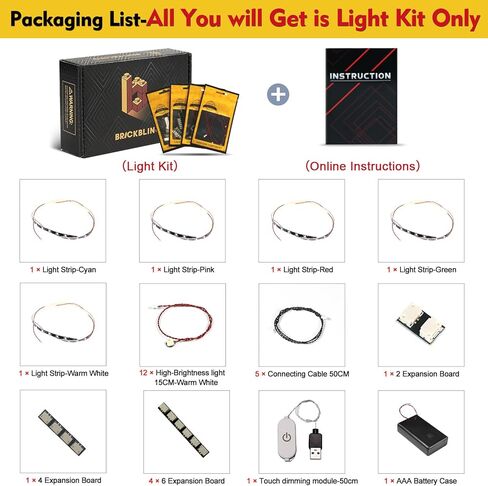 BrickBling LED Lights Compatible with Lego Keith Haring – Dancing Figures, Creative Light Kit Compatible with Lego 31216 (Lights Only, No Model) in Saudi Arabia