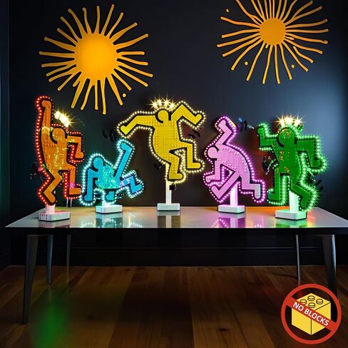 BrickBling LED Lights Compatible with Lego Keith Haring – Dancing Figures, Creative Light Kit Compatible with Lego 31216 (Lights Only, No Model) in Saudi Arabia