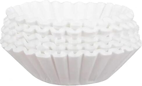 Commercial Coffee Filters 12 Cup Extra Large (300ct) - 9.75" Diameter Unbleached Filters for Bunn Style Machines, Flat Bottom Design Prevents Overflow - Bulk Cold Brew & Restaurant in Saudi Arabia