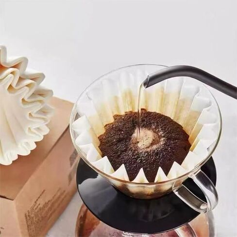 Commercial Coffee Filters 12 Cup Extra Large (300ct) - 9.75" Diameter Unbleached Filters for Bunn Style Machines, Flat Bottom Design Prevents Overflow - Bulk Cold Brew & Restaurant in Saudi Arabia