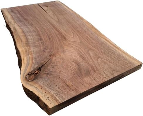 DIY Live Edge Walnut Charcuterie Board Blank – 20" Long (6–9" Wide) | Kiln Dried & Planed | Perfect for Epoxy Resin Projects, Serving Trays & Custom Gifts in Saudi Arabia