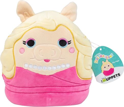 Squishmallows Original 8-Inch Miss Piggy - The Muppets Show - Official Jazwares Disney Plush - Collectible Soft & Squishy Stuffed Animal Toy - Add to Your Squad - Gift for Kids, Girls & Boys in Saudi Arabia
