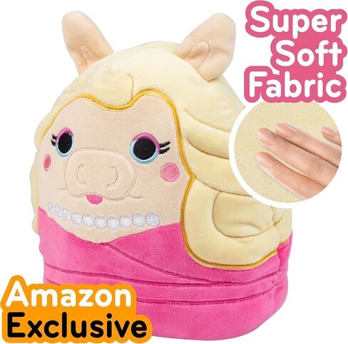 Squishmallows Original 8-Inch Miss Piggy - The Muppets Show - Official Jazwares Disney Plush - Collectible Soft & Squishy Stuffed Animal Toy - Add to Your Squad - Gift for Kids, Girls & Boys in Saudi Arabia