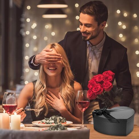 صندوق على شكل قلب صندوق قلب لتنسيقات الزهور صندوق زهور هدية صندوق ورقي لحفلات الزفاف وأعياد الميلاد وحفلات الذكرى السنوية لعيد الحب in Kuwait
