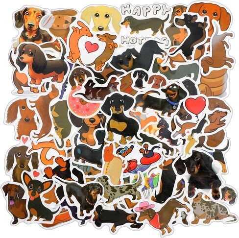 120 جهاز كمبيوتر شخصى ملصقات الكلب الألماني ملصقات Kawaii الكلب للماء الفينيل الشارات السجق الحيوانات الأليفة جرو ملصق لزجاجات المياه هدية DIY الدراجة الأمتعة حالة الهاتف المحمول سجل القصاصات لوح التزلج الهاتف in Saudi Arabia