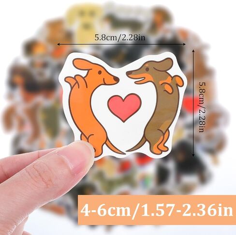 120 جهاز كمبيوتر شخصى ملصقات الكلب الألماني ملصقات Kawaii الكلب للماء الفينيل الشارات السجق الحيوانات الأليفة جرو ملصق لزجاجات المياه هدية DIY الدراجة الأمتعة حالة الهاتف المحمول سجل القصاصات لوح التزلج الهاتف in Saudi Arabia
