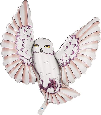 LA Balloons 901624-BWN Owl - Brown Foil Balloon, 38", Brown, Pack of 1 in Saudi Arabia