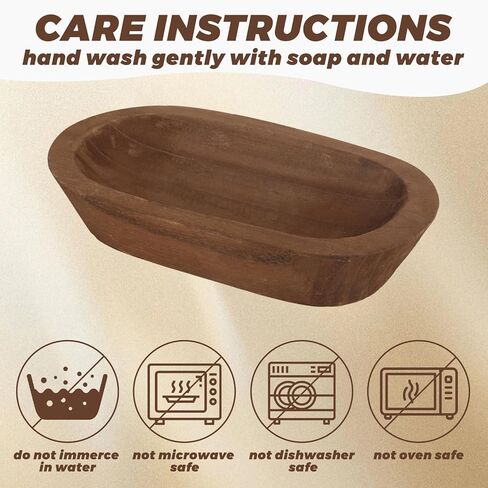 CYEAH 4 Pack Wooden Dough Bowls Bulk, 9.5 in Rustic Dough Bowl for Candle, Natural Paulownia Wood Bowls for Wedding DIY Candle Home Crafts Making Farmhouse Fruits Supplies Decoration in Saudi Arabia
