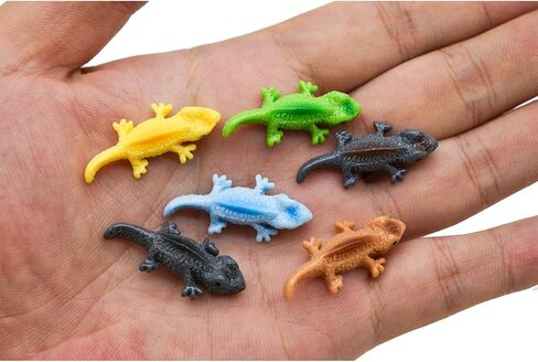 60Pcs Miniature Lizard Figurines Mini Resin Lizards Figures for DIY Birthday Cake Topper Fairy Garden Moss Landscape Dollhouse Party Decorations Easter Crafts in Saudi Arabia