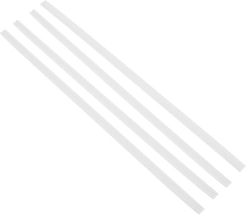 Supvox Miniature Dollhouse Trims: 4 Pcs White Baseboard Edgings - 9.84In Lightweight Decorative Molding for Dollhouse Accessories DIY Crafts Architectural Details in Saudi Arabia