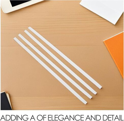 Supvox Miniature Dollhouse Trims: 4 Pcs White Baseboard Edgings - 9.84In Lightweight Decorative Molding for Dollhouse Accessories DIY Crafts Architectural Details in Saudi Arabia