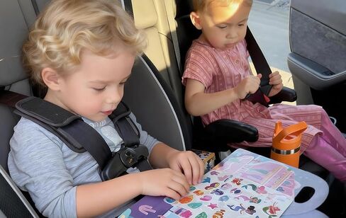 Mermaid Magic Sticker Book for Kids – 62 Reusable Jelly Stickers, Dress Up Activity Set, Travel Quiet Play for Airplanes & Road Trips, Mermaid Scenes for Creative Play, Designed in California in Saudi Arabia