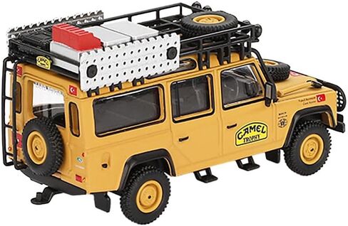Diecast Model Car Compatible with Mini GT 1:64 Land Rover Defender 110 1989 Camel Trophy Amazon Team Turkey Limited Edition MGT00856 in Saudi Arabia