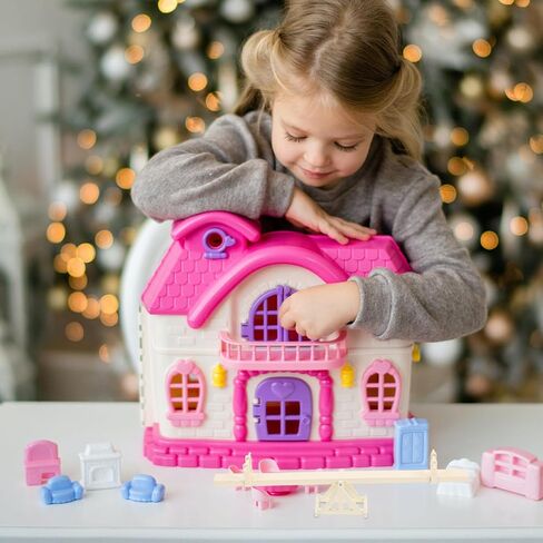 بيت الدمية الخشبية المصغرة نموذج متأرجحة ديكور واقعي للتوازن للحدائق الخيالية والمناظر الطبيعية الصغيرة 7.79 بوصة in Kuwait