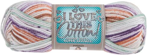 I Love This Yarn 4 - Medium Yarn for Crocheting & Knitting – Soft Yarn Skein – 153 Yards of Cotton Yarn for Crocheting Blankets, Hats, & More – Craft Supplies for Handcrafting Accessories, Sunsetting in Saudi Arabia