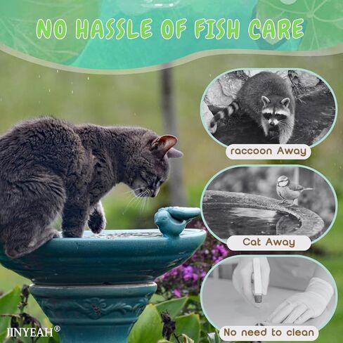 السيراميك العائمة السمك كوي 【الصين الصقيل الحرفية 】 ديكور البركة السيراميك وهمية الأسماك الذهبية كوي ديكور للبركة العائمة نافورة حمام الطيور حوض السمك وهمية 2 قطعة in Kuwait