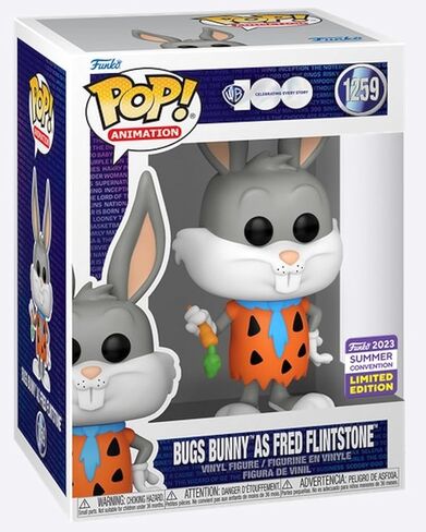 Funko Pop Animation لوني تونز باغز باني بدور فريد فلينتستون SDCC 2023 Summer Convention in Kuwait