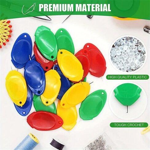 15pcs Set Easy to Use Automatic Needlework with Storage ABS with Metal Alloy,Suitable for Hand and Machine Sewing (Mixture,15) in Saudi Arabia