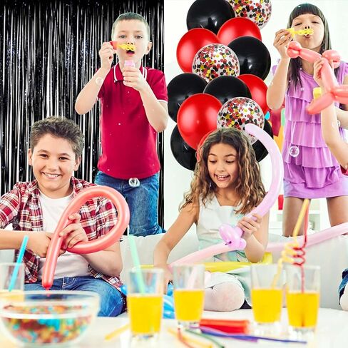 زينة عيد ميلاد للرجال والنساء، بالونات سوداء وحمراء، لافتة عيد ميلاد سعيد، ستارة ذات أهداب معدنية لمستلزمات حفلات عيد الميلاد الثامن عشر والثلاثين والأربعين والخمسين والستين in Kuwait