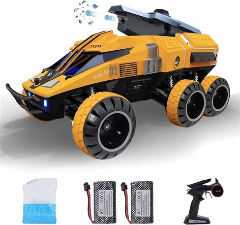 Remote Control Car, 6-Wheel Drive 2.4GHz 1:12 RC Truck Toy Off Road with Headlights, Turn Signal Lights and 2 Rechargeable Batteries Gifts for Kids Adults Age 8+ (Black) in Saudi Arabia