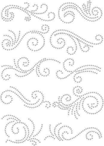 NBEADS Swirl Pattern Iron on Rhinestones Transfer, 11.69x8.27 Inch Heat Transfer Decal Bling Crystal Decals Heat Transfer Patch Clothing Repair Applique for T-Shirt Clothing in Saudi Arabia