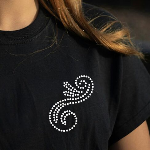 NBEADS Swirl Pattern Iron on Rhinestones Transfer, 11.69x8.27 Inch Heat Transfer Decal Bling Crystal Decals Heat Transfer Patch Clothing Repair Applique for T-Shirt Clothing in Saudi Arabia