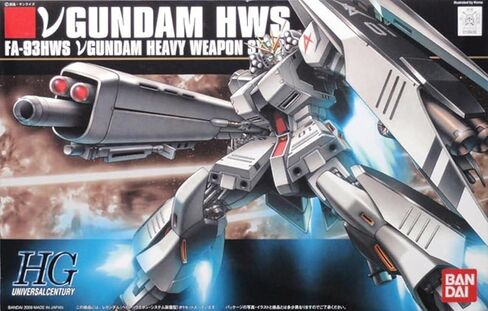 BANDAI SPIRITS HGUC Mobile Suit Gundam Char's Counter Attack ν Gundam (Heavy Weapon System-Equipped) 1/144 Scale Color-Coded pre-Plastic Model in Saudi Arabia