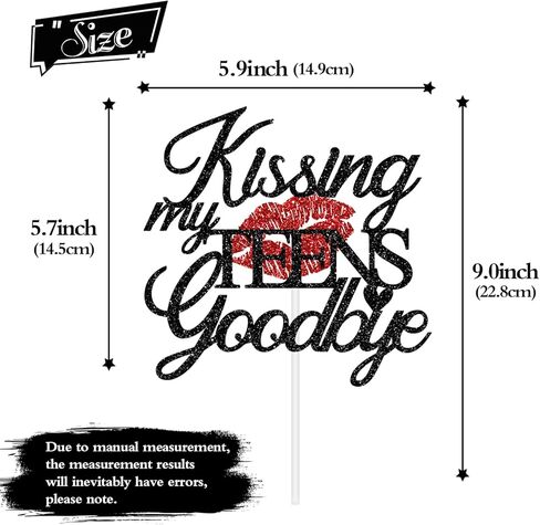 Kissing My Teens Goodbye Cake Topper, Happy 20th Birthday Cake Decor, Funeral for My Youth, Happy 20th Birthday Anniversary Party Decorations Supplies for Adults in Saudi Arabia