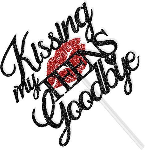 Kissing My Teens Goodbye Cake Topper, Happy 20th Birthday Cake Decor, Funeral for My Youth, Happy 20th Birthday Anniversary Party Decorations Supplies for Adults in Saudi Arabia