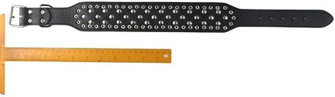 Cat Dog Collars Spike Mushroom Rivet Black Dog Collar Pu Leather Durable Pet Collar in Saudi Arabia