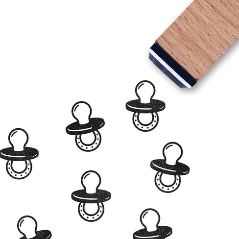 Pacifier Rubber Stamp, 3/5 Inch Small Mini Stamp for Scrapbooking Card Making Planner in Saudi Arabia