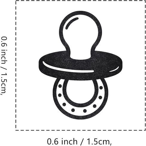 Pacifier Rubber Stamp, 3/5 Inch Small Mini Stamp for Scrapbooking Card Making Planner in Saudi Arabia
