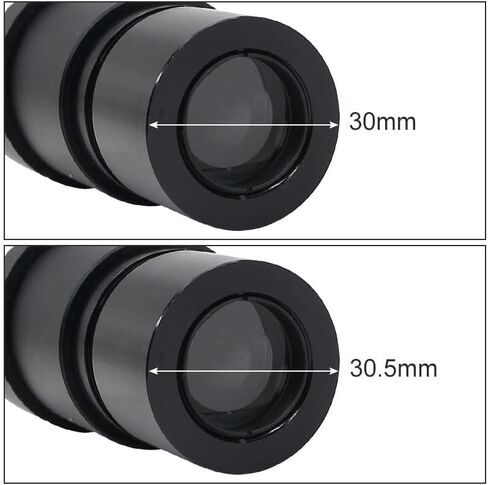 شرائح المجهر عدسة بصرية مجهر ستيريو WF5X WF10X WF15X WF20X، قطر التركيب 30 مم أو 30.5 مم مع أجزاء مجهر أكواب العين المطاطية in Saudi Arabia