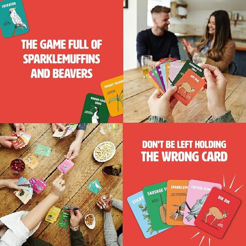 Ginger Fox: Don't Be A Dik Dik - Adult Party Card Game, Set Matching, for Silly Grown Ups Who Love Nature & A Little Naughtiness, Ages 16+, 3-6 Player in Kuwait