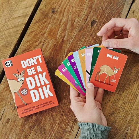 Ginger Fox: Don't Be A Dik Dik - Adult Party Card Game, Set Matching, for Silly Grown Ups Who Love Nature & A Little Naughtiness, Ages 16+, 3-6 Player in Kuwait