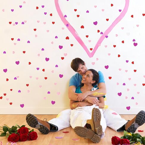 200 PCS Red Pink White Purple Glitter & Plain Foam Heart Stickers, 3 Sizes Self-Adhesive Foam Heart Decorations for Valentine’s Day Crafts, Classroom Projects, DIY Cardmaking, Gift Bags & Scrapbooking in Saudi Arabia