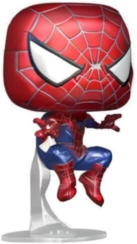 Friendly Neighborhood Spider-Man No Way Home Metallic Exclusive #1158 (Bundled with Compatible Pop Box Protector) in Saudi Arabia