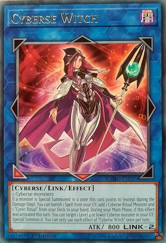 يو غي أوه! - Cyberse Witch - CYHO-EN035 - نادر - الإصدار الأول - الأفق السيبراني in Kuwait