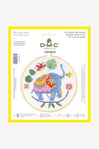 مجموعة غرز DMC بقطر 6 بوصات - فيل (14 قطعة) in Kuwait