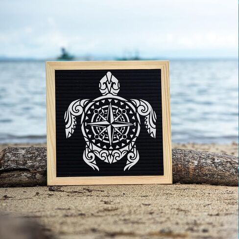FINGERINSPIRE Turtle Painting Stencils 11.8x11.8 inch Plastic Sea Turtle & Compass Pattern Stencils Nautical Theme Drawing Painting Stencils Reusable Stencils for Painting Home Decoration DIY Projects in Saudi Arabia