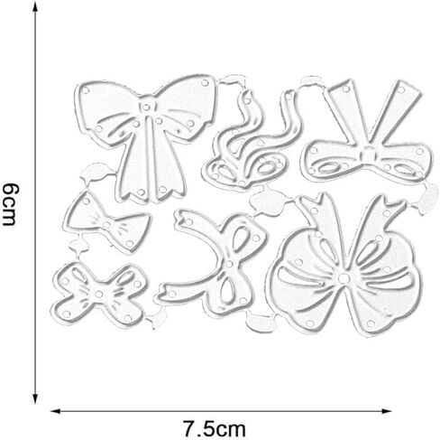 Bow Tie Die Cut for Card Making, Bow Tie Metal Cutting Dies Congratulations Die Cuts Happy Birthday Embossing Stencils Template for DIY Scrap-Booking Decor Wedding Birthday Blessing Card in Saudi Arabia