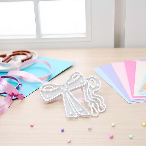Bow Tie Die Cut for Card Making, Bow Tie Metal Cutting Dies Congratulations Die Cuts Happy Birthday Embossing Stencils Template for DIY Scrap-Booking Decor Wedding Birthday Blessing Card in Saudi Arabia