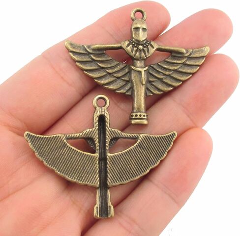 10pcs Antiqued Bronze Egyptian Charms – Ankh, Eye of Ra, Cleopatra, Isis, Anubis – Jewelry Making and Craft Supplies in Saudi Arabia